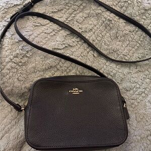 Coach Black Leather Camera Bag